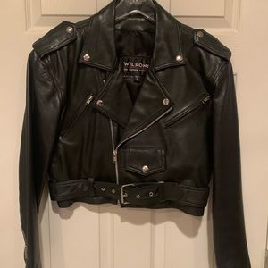 Leather Jacket - Wilson Black S